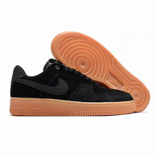 Cheap Nike Air Force 1 Black Rubber Shoes Men and Women-24 - Click Image to Close